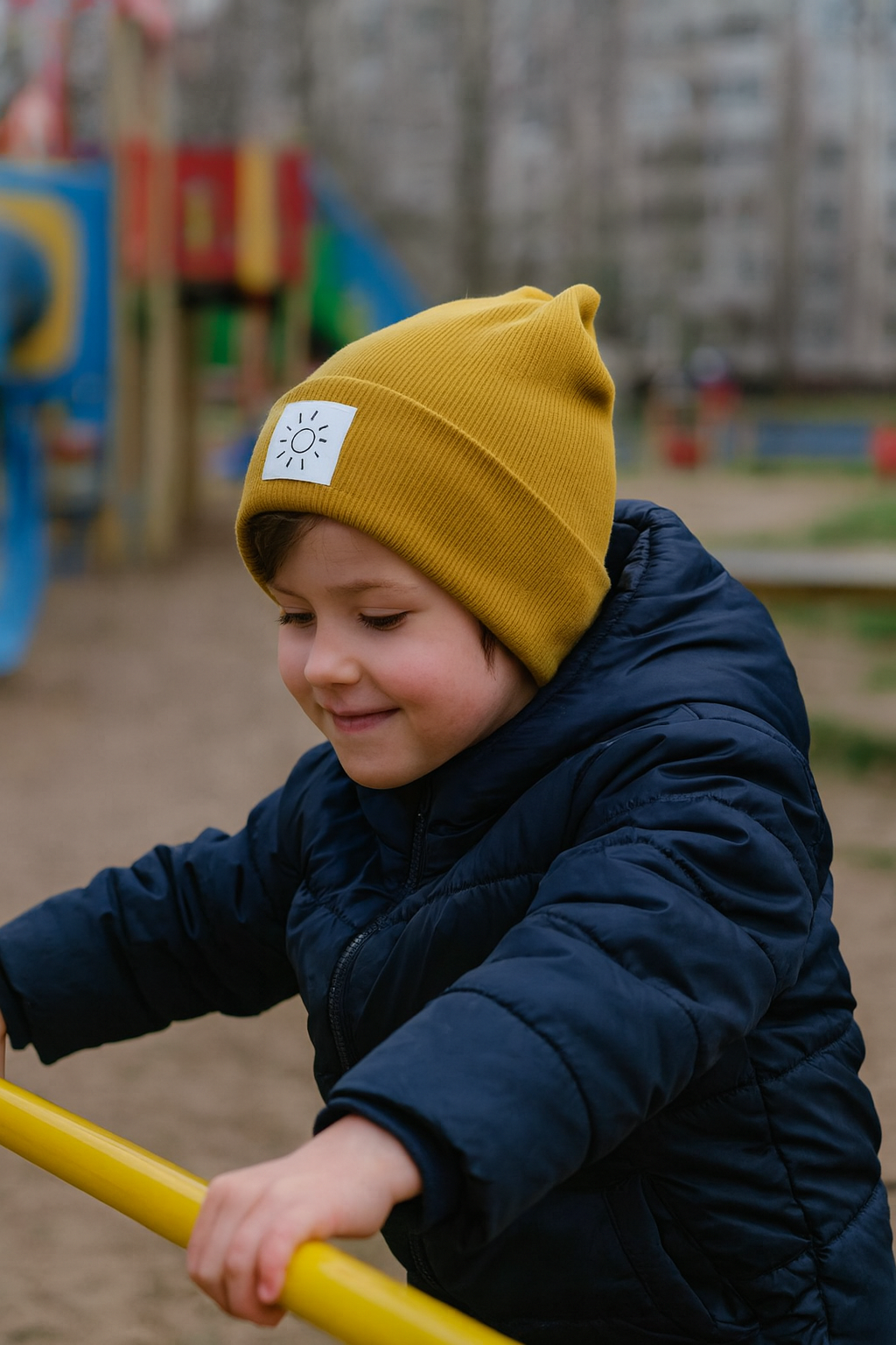 Skater Beanies mit Patch