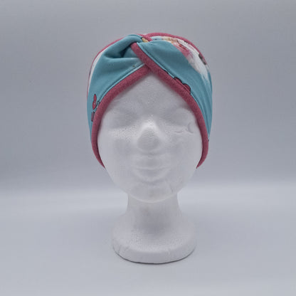 Fleece Stirnband Einhorn hell