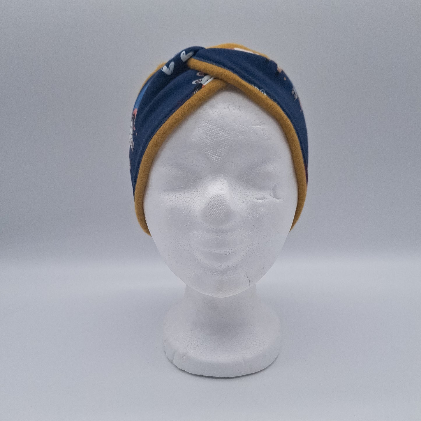 Fleece Stirnband Einhorn dunkel