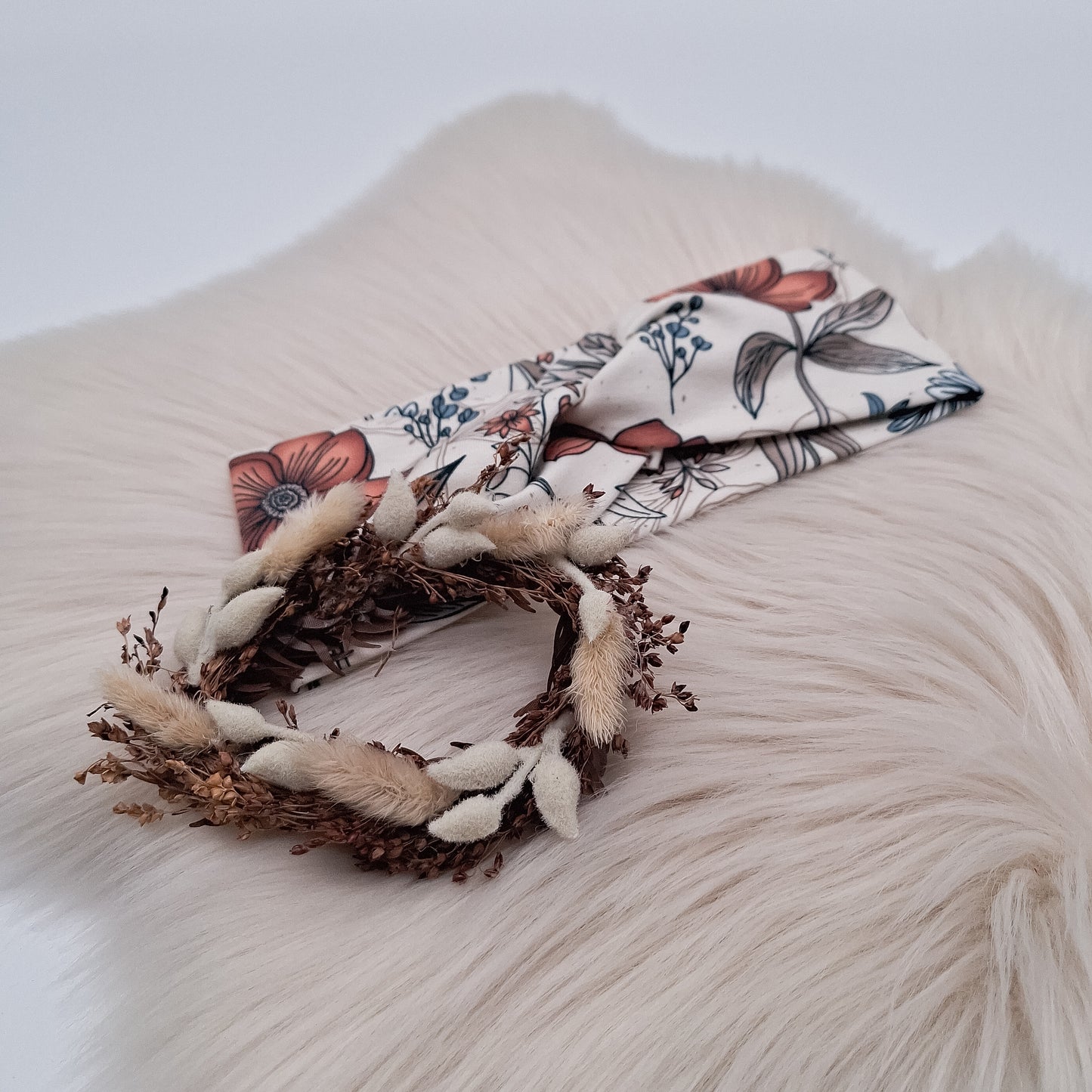 Stirnband Blumen retro