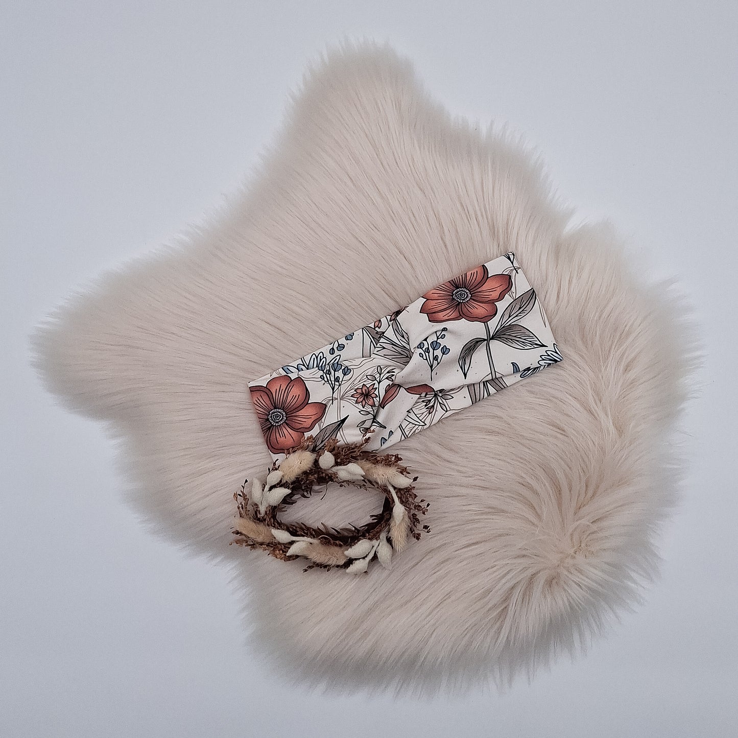 Stirnband Blumen retro