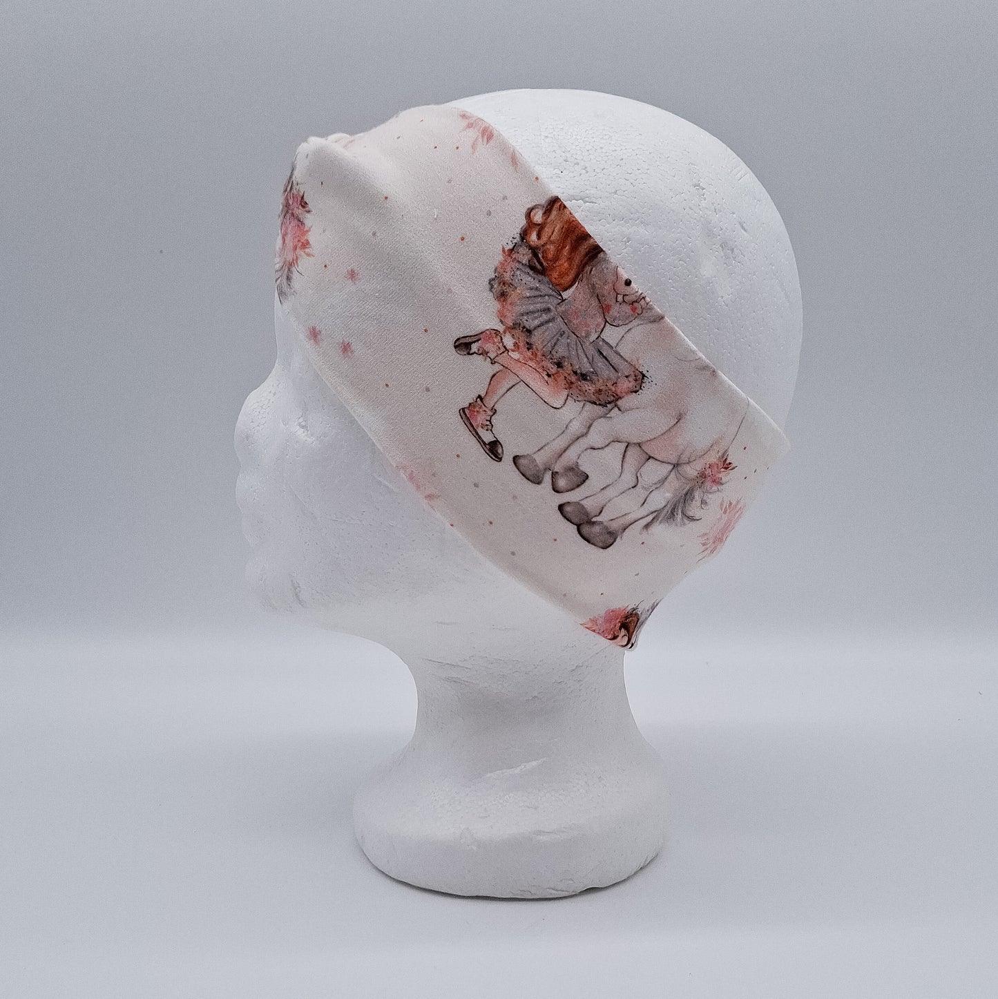 Stirnband rosa Pferd