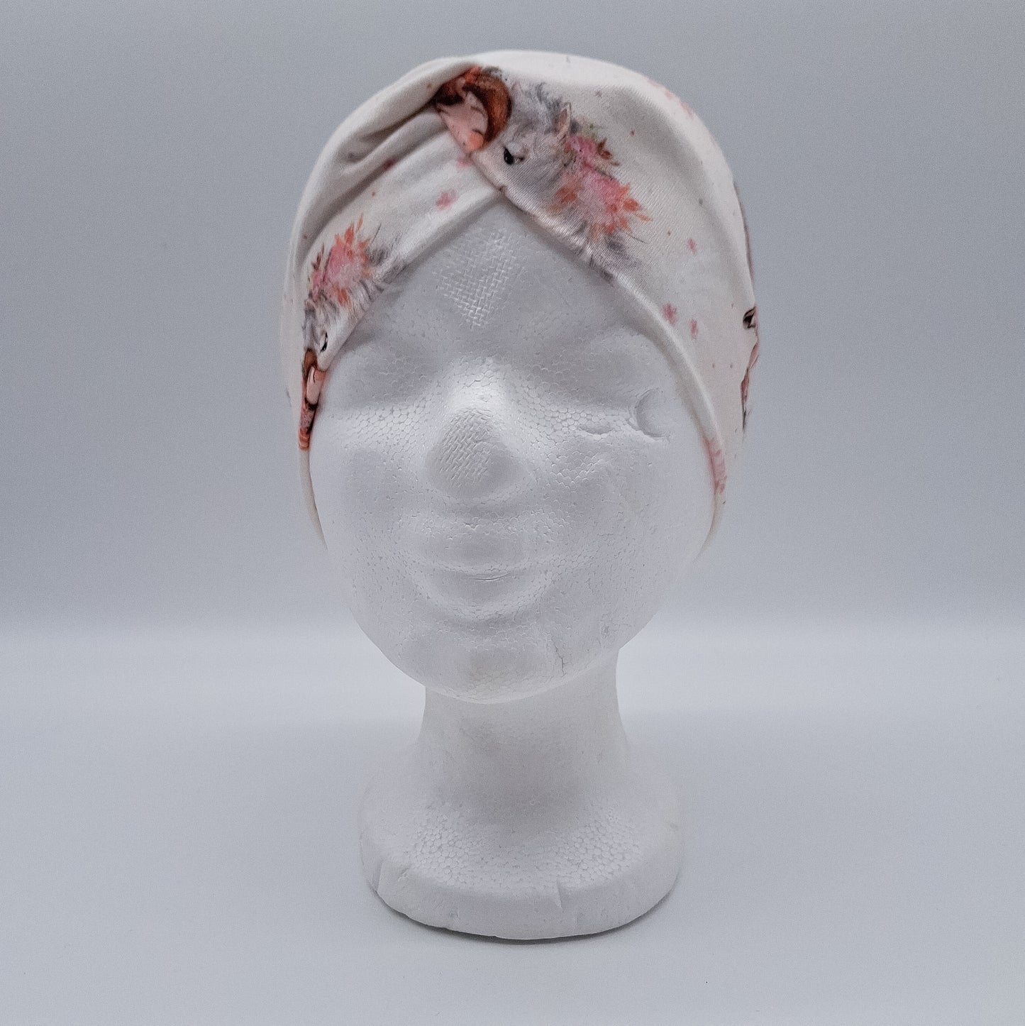 Stirnband rosa Pferd