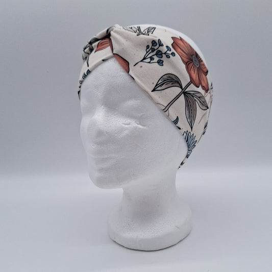 Stirnband Blumen retro