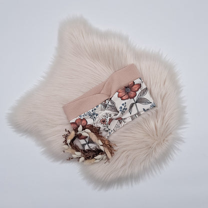 Stirnband Blumen retro