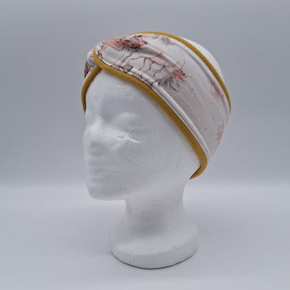 Fleece Stirnband rosa Pferd