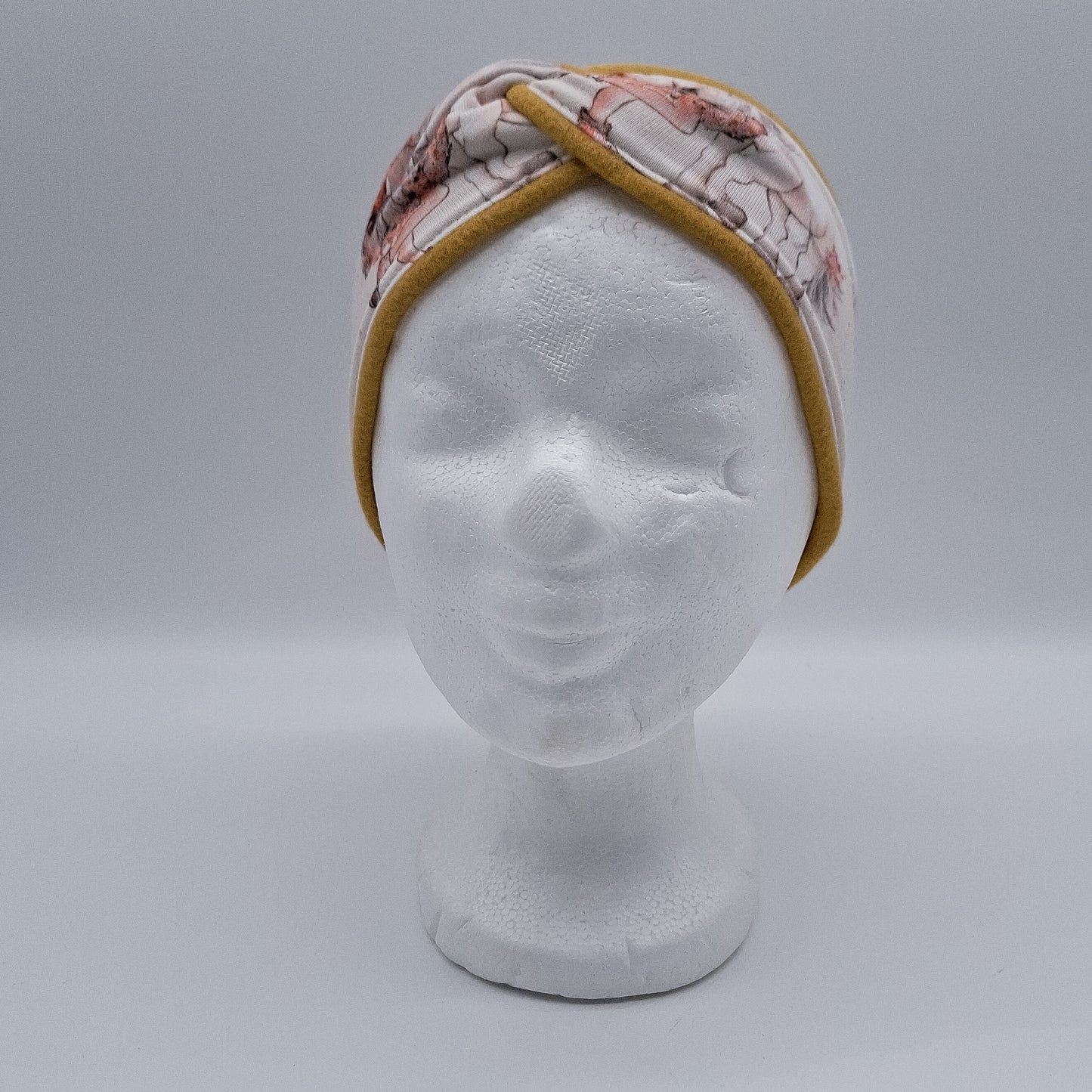 Fleece Stirnband rosa Pferd