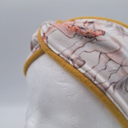 Fleece Stirnband rosa Pferd