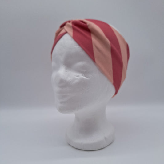 Stirnband Apricot Streifen