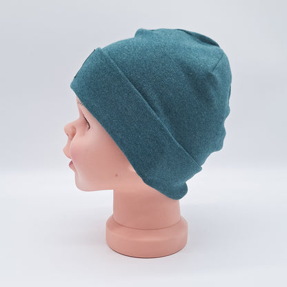 Beanie Patch YAY petrol meliert