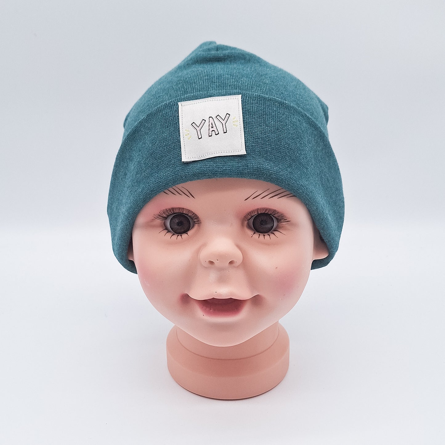 Beanie Patch YAY petrol meliert