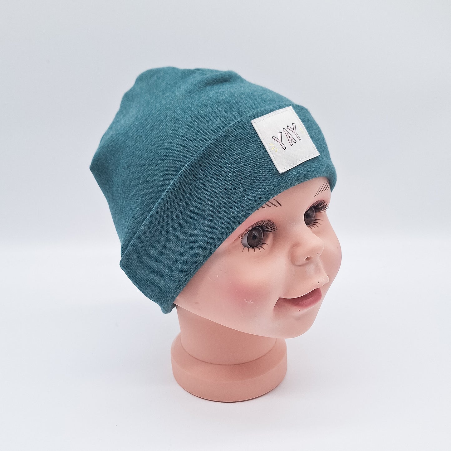 Beanie Patch YAY petrol meliert