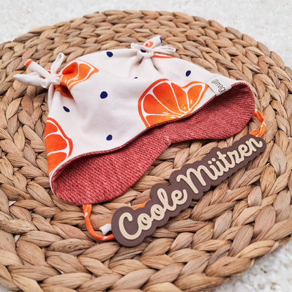 Babymütze Orangen