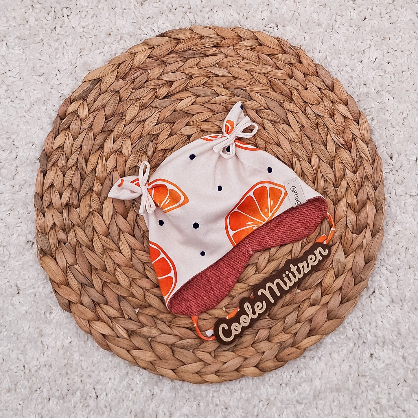 Babymütze Orangen