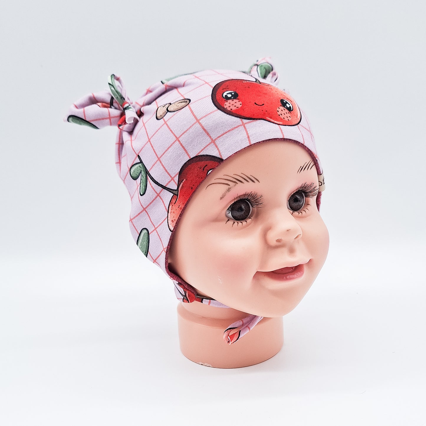 Babymütze Kirschen