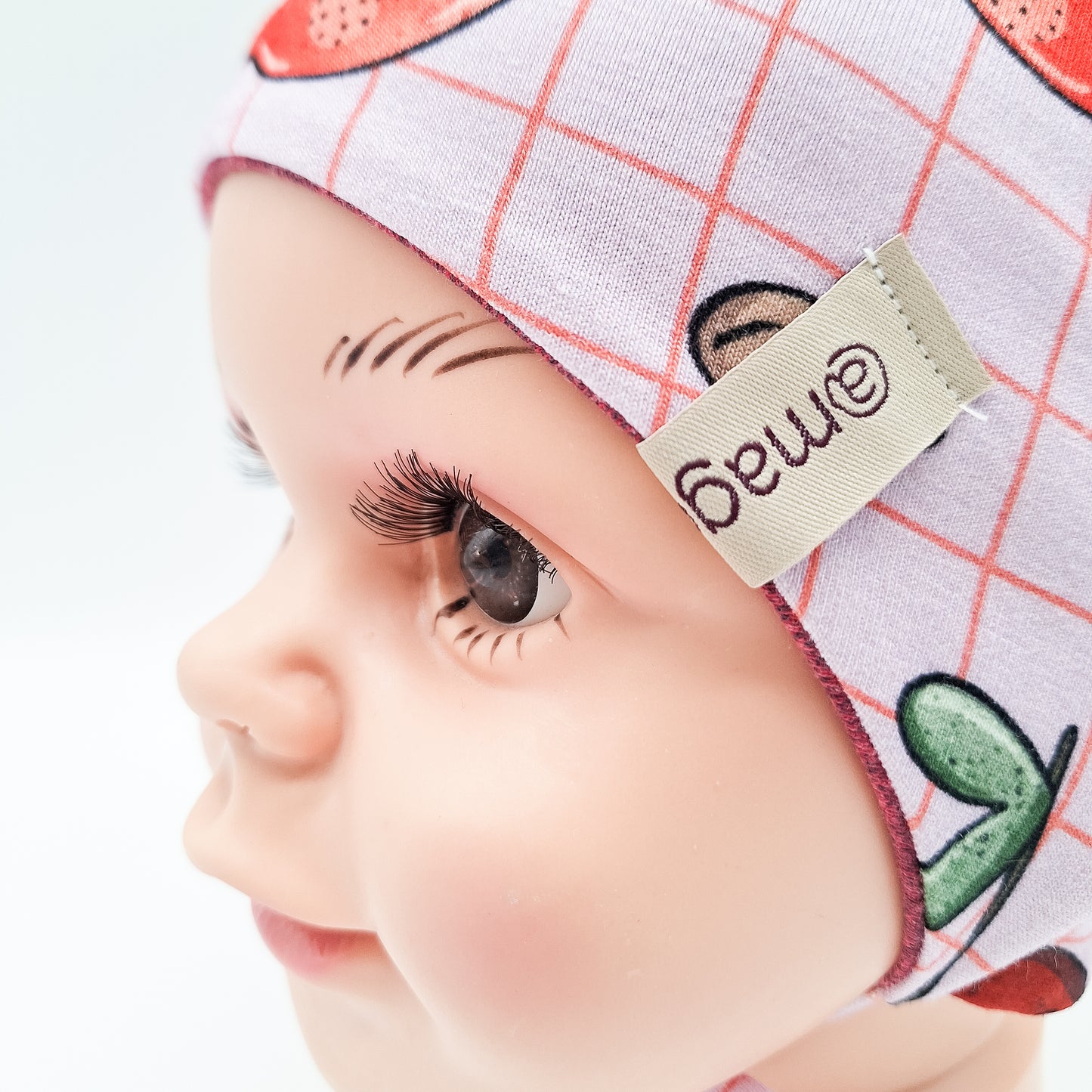 Babymütze Kirschen