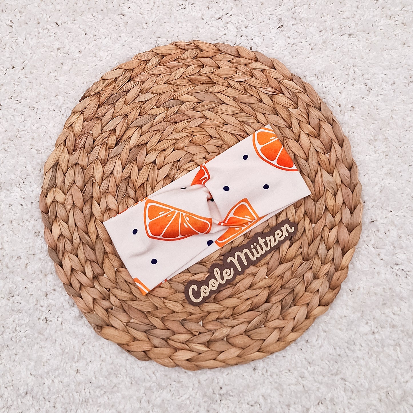 Stirnband Orangen