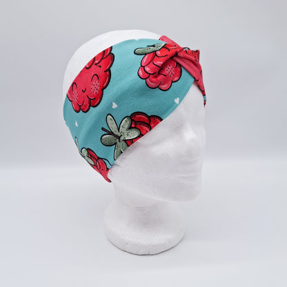 Stirnband Himbeeren