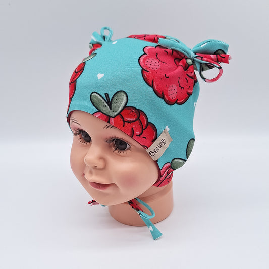 Babymütze Himbeeren