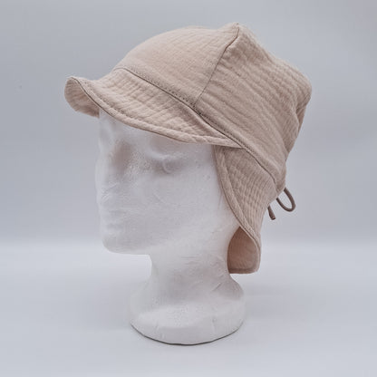 Sonnenhut Musselin uni beige