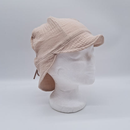 Sonnenhut Musselin uni beige