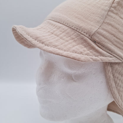 Sonnenhut Musselin uni beige