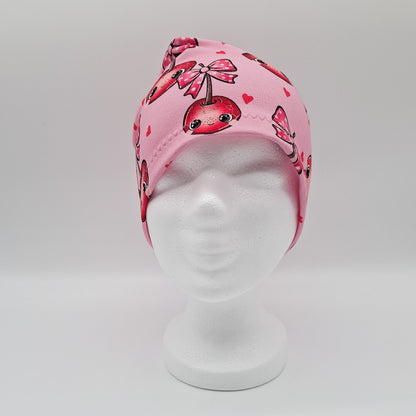 Beanie einlagig Kirschen