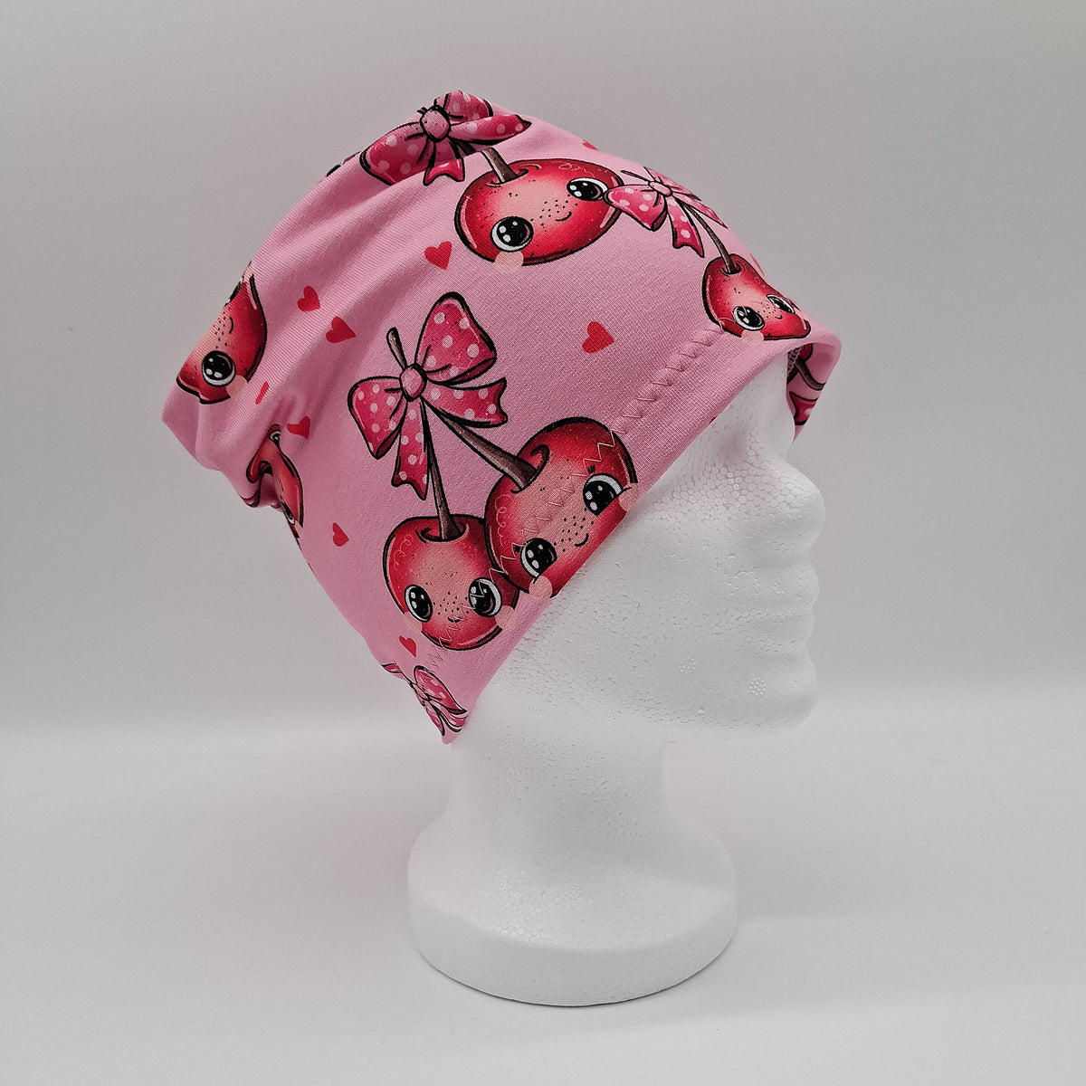 Beanie einlagig Kirschen