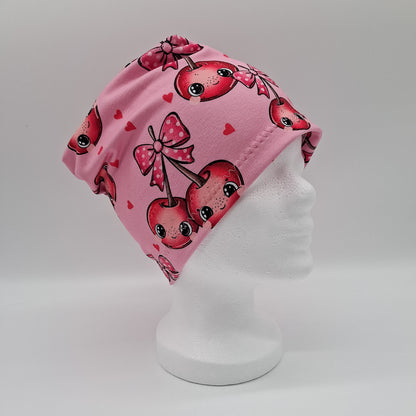 Beanie einlagig Kirschen