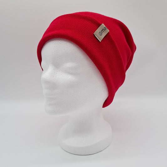 Skater Beanie uni rot