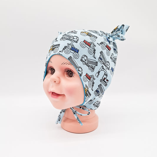Babymütze "Autos blau"